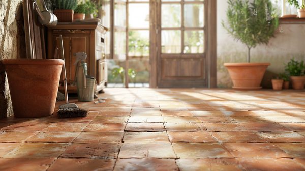 Avantages et entretien d'un sol en terre cuite